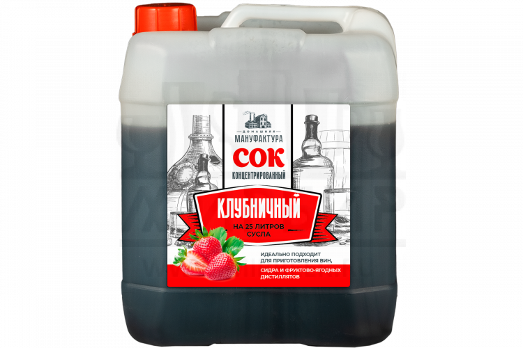 Концентрированный сок Домашняя Мануфактура "Клубничный", 5 кг