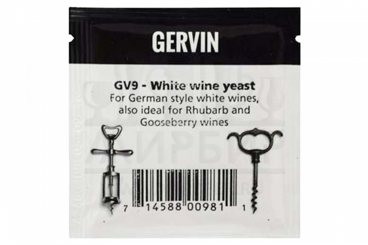 Винные дрожжи Gervin "White Wine GV9", 5 г