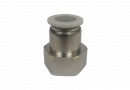 Фитинг 1/2" для пневмошланга 12*8 мм, внутренняя резьба, никель