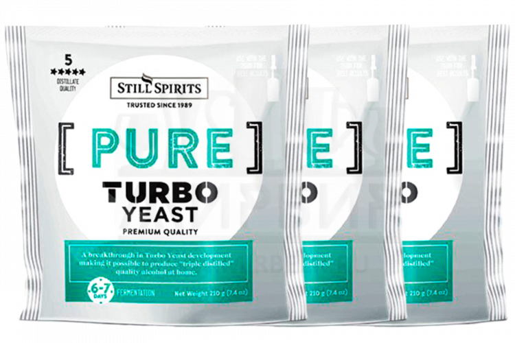 Комплект: Спиртовые дрожжи Still Spirits "Pure Turbo", 117 г, 3 шт. 