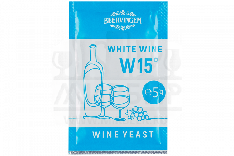 Винные дрожжи Beervingem "White Wine W15", 5 г