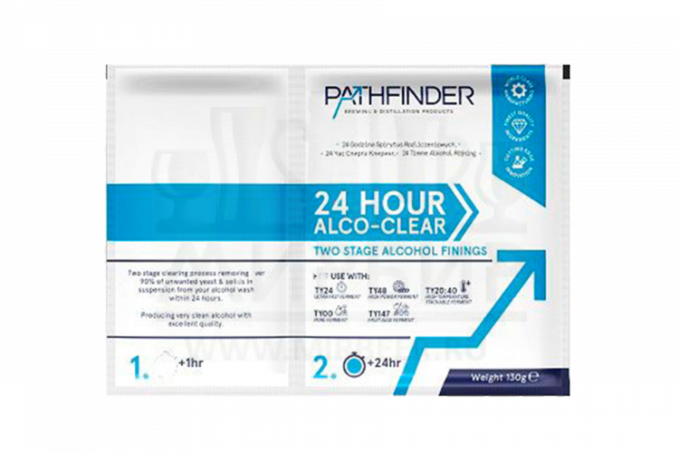 Осветлитель для браги Pathfinder "24hr Alco Clear", 130 г