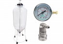 Комплект: ЦКТ Fermenter King, пластик, 60 л + манометр + фитинг газовый с резьбой