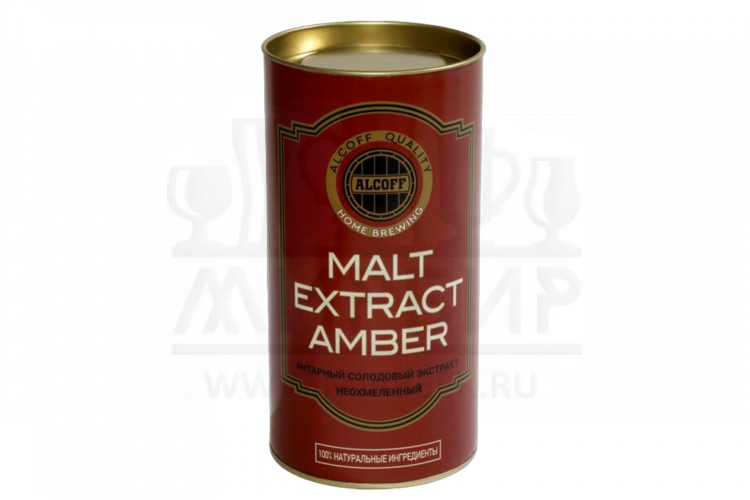 Неохмелённый экстракт ALCOFF "MALT EXTRACT AMBER" янтарный, 1.7 кг.