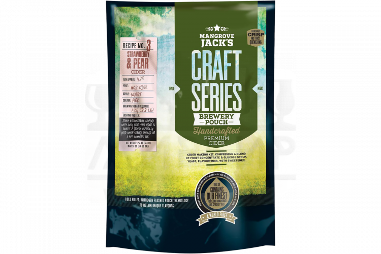 Сидровый экстракт Mangrove Jack's Craft Series "Strawberry & Pear Cider", 2,4 кг