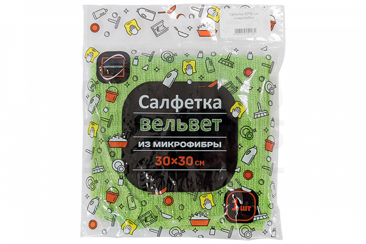 Салфетка 30*30 см, микрофибра