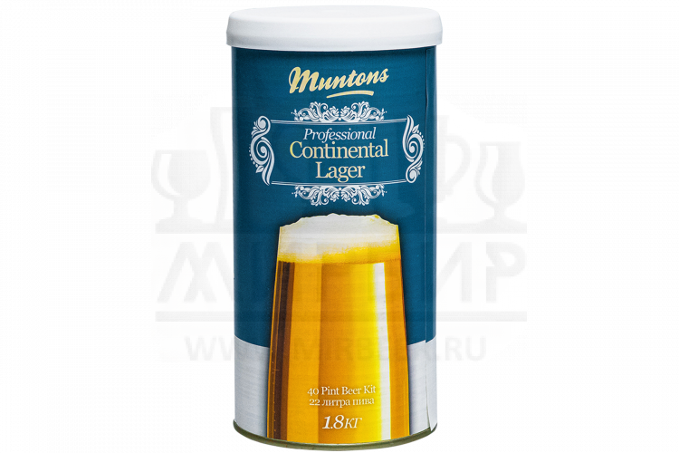 Солодовый экстракт Muntons "Continental Lager", 1,8 кг