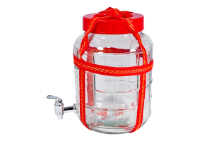 Банка с гидрозатворной крышкой и обвязными ручками + КРАН, 12 л.