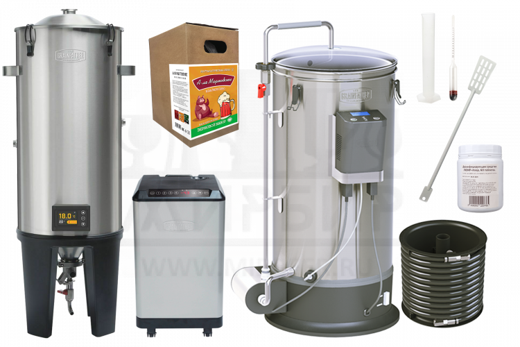 Комплект Grainfather: Пивоварня G30 + ЦКТ + Гликолевый чиллер