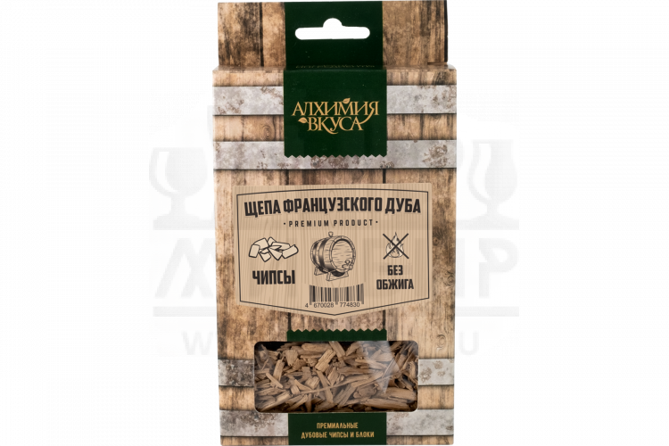 Щепа французского дуба Алхимия вкуса (чипсы, без обжига), 20 г