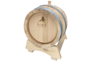 Дубовая бочка  «Казбек Премиум» кавказский дуб с атмосферной сушкой, 10 л.