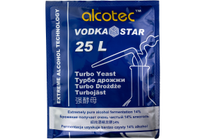 Спиртовые дрожжи Alcotec "VodkaStar Turbo", 66 г