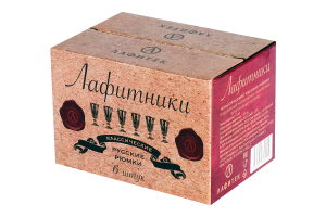 Подарочный набор из 6 рюмок-лафитников "ЛАФИТЕК" 35 мл "Благородные напитки"