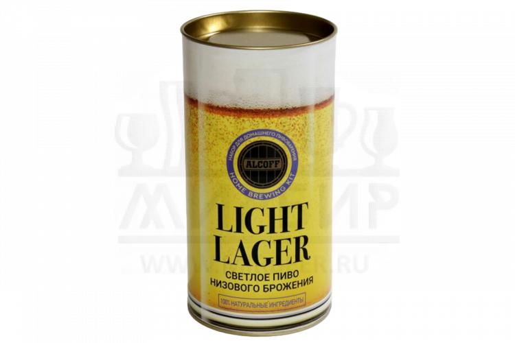 Охмелённый экстракт ALCOFF "LIGHT LAGER" светлый лагер, 1.7 кг.