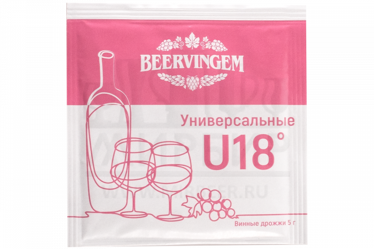 Винные дрожжи Beervingem "Universal U18", 5 г