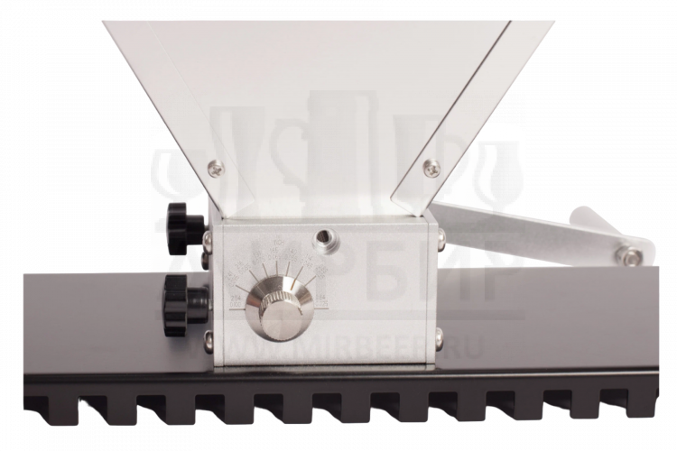 Двухвальцовая мельница/дробилка для солода Hoppy Brew с бункером и подставкой