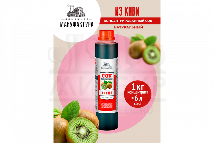 Концентрированный сок Домашняя Мануфактура "Из киви", 1 кг