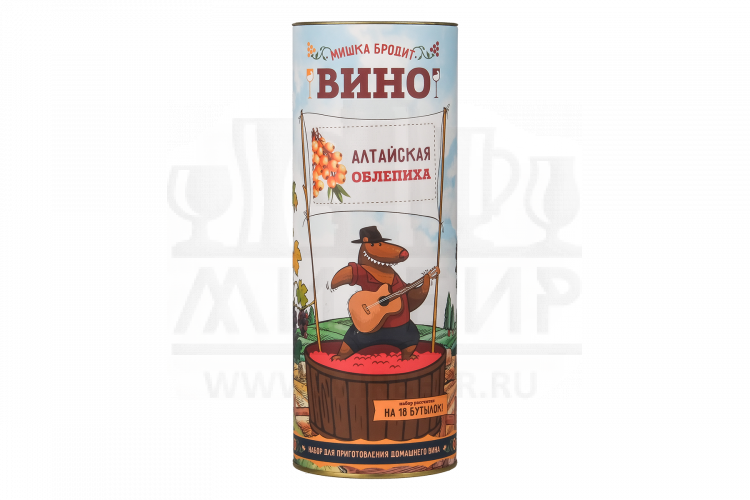 Набор для приготовления вина Мишка бродит "Алтайская облепиха"