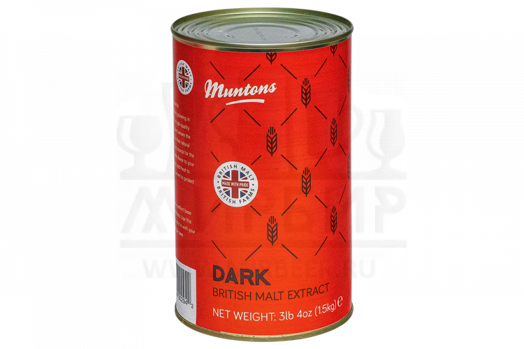 Жидкий неохмеленный солодовый экстракт Muntons "Dark", 1,5 кг