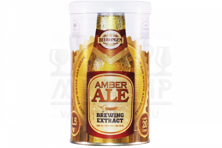 Солодовый экстракт Beervingem "Amber ale", 1,5 кг