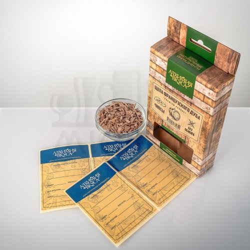 Щепа французского дуба Алхимия вкуса (чипсы, без обжига), 20 г