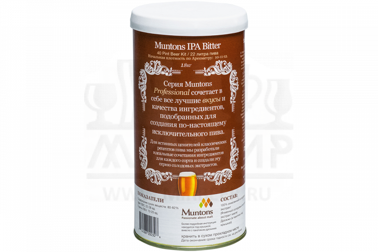 Солодовый экстракт Muntons "IPA Bitter", 1,8 кг