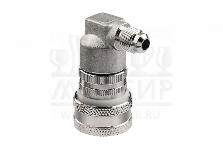 Фитинг газовый ball lock для Корнелиус-кега (нержавеющая сталь, с резьбой)