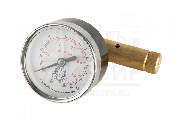 Шпунт-аппарат с манометром для Fermenter King / Корнелиус кега