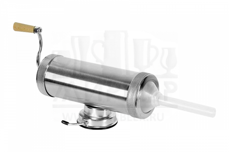 Шприц колбасный горизонтальный на 2,5 кг, нерж. сталь