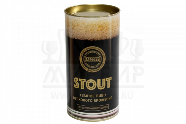 Охмелённый экстракт ALCOFF "STOUT" тёмное, 1.7 кг.