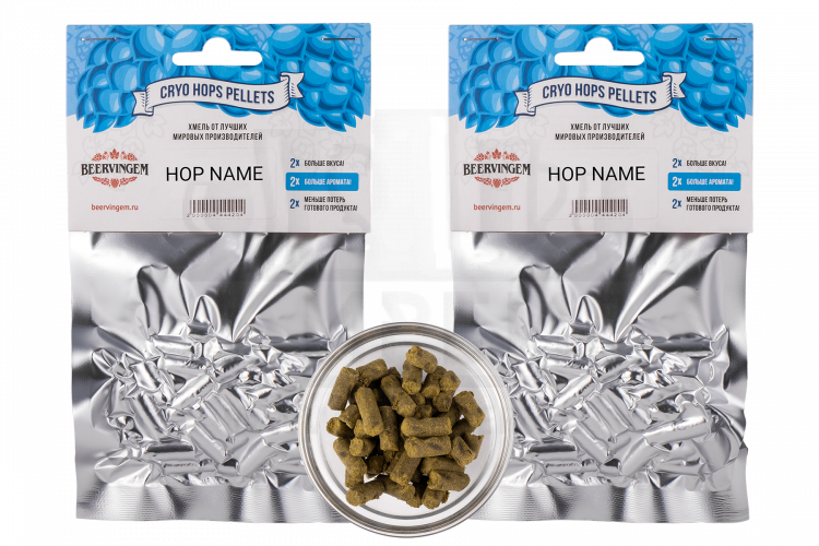 Комплект: Хмель Beervingem "Mosaic Cryo Hops", 25 г, 2 шт. 