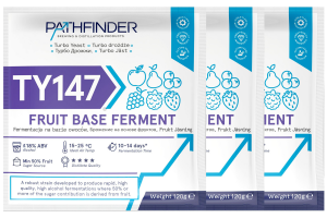 Комплект: Спиртовые дрожжи Pathfinder "Fruit Base Ferment", 120 г, 3 шт. 