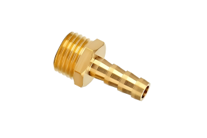 Переходник (елочка) латунный 1/2 наружная резьба, штуцер 10 мм.