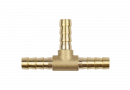 Тройник на трубку 10 мм. латунь