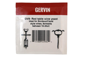 Винные дрожжи Gervin "Red Table Wine GV8", 5 г