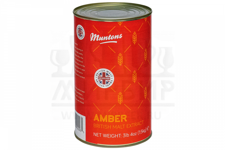 Жидкий неохмеленный солодовый экстракт Muntons "Amber", 1,5 кг