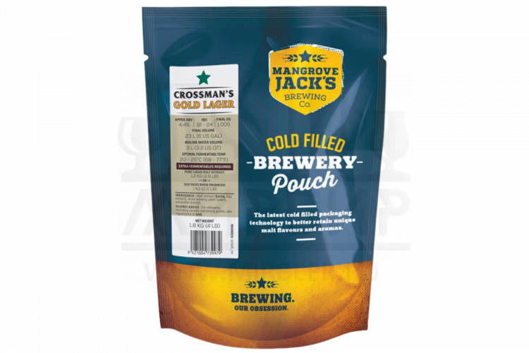 Солодовый экстракт Mangrove Jack's Traditional Series "Crossman's Gold Lager", 1,8 кг